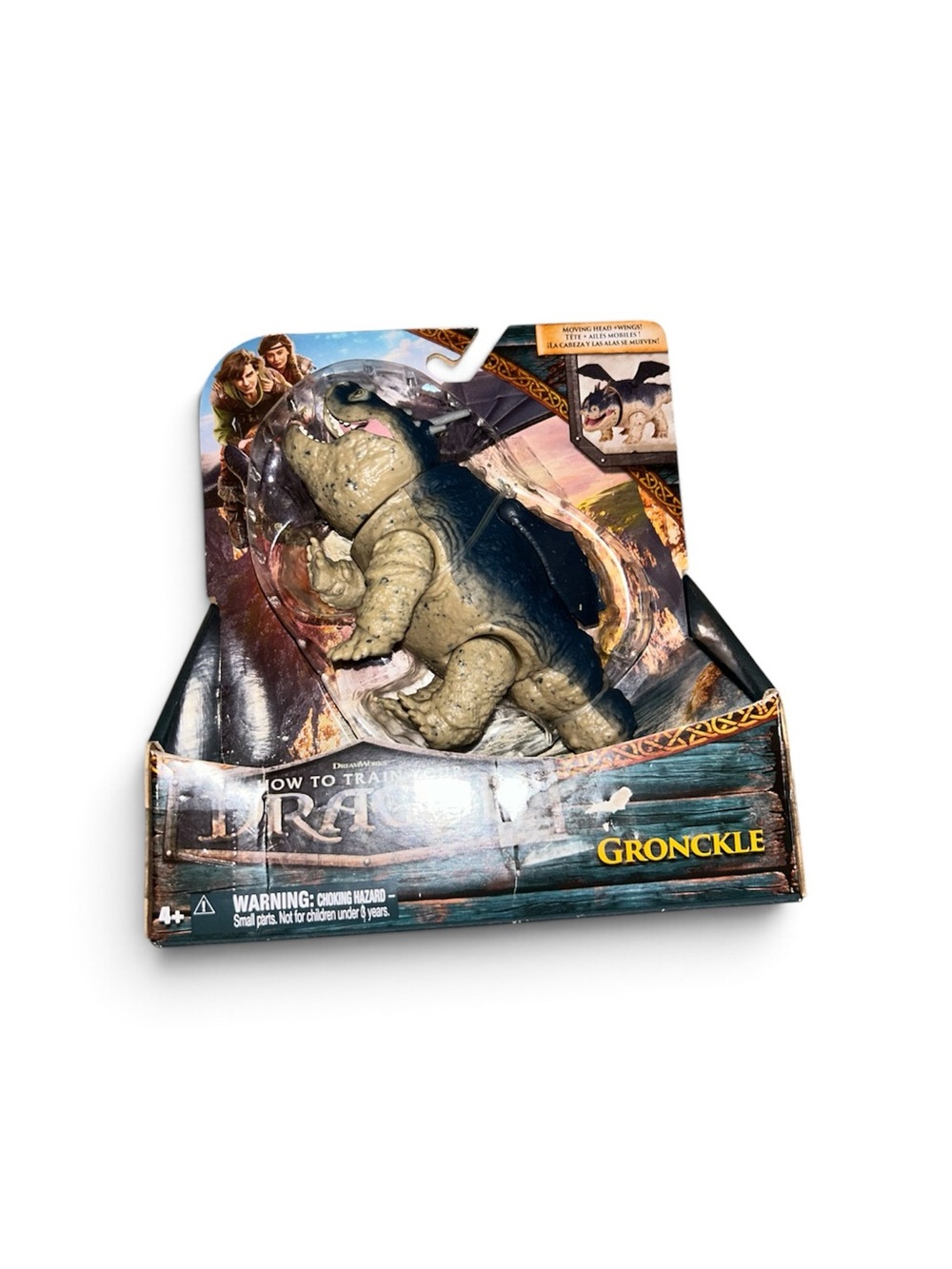 DreamWorks Gronckle Dragon Figure - Beige & Dark Blue